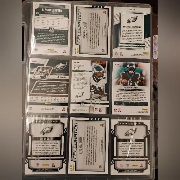 Philadelphia Eagles Assorted 9 Mint Cards - Picture 3 of 16